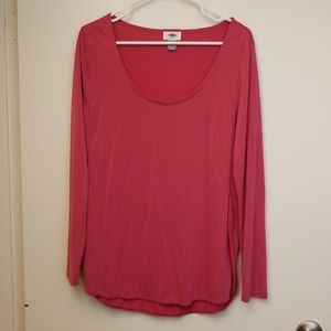 Old Navy long sleeve scoop neck top